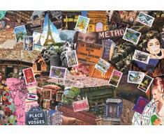 SET DE TABLE - SOUS-MAIN - COLLAGE - POSTER - PARIS - PLACEMAT - BLOTTING PAD - COLLAGE - POSTER - PARIS