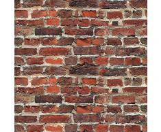 murando - Papier peint adhésif 10 m - papier peint 3D - Sticker mural - placage décoratif - revêtement mural - feuille décorative - adhésif mural - Brique f-B-0230-an-a