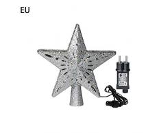 Goodde Cimier De Sapin De Noël Étoile Scintillante Sommet De Sapin Décoration darbre De Noël, LED Treetop pour Décoration De Noël