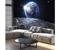murando Papier peint intissé 350x256 cm Décoration Murale XXL Poster Tableaux Muraux Tapisserie Photo Trompe loeil Cosmos Lune terre f-A-0274-a-a