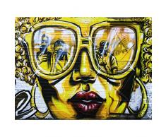 Tyson Graffiti Woman Sunglasses London Wall Photograph Large Print Poster Wall Art Decor Picture Femme Londres Mur Photographier Affiche Mur Déco Image