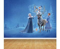 Chicbanners Reine des neiges Elsa Anna v2 Papier Peint Mural sur Mesure pour Fond Mural en Vinyle adhésif 2 m de Haut x 2,7 m de Large