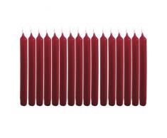 Brubaker Lot de 20 bougies motif arbre de Noël Fabriquées en Allemagne Rouge