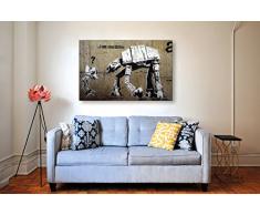 Kunstbruder ' Impression sur Banksy Graffiti – Image (Div. Tailles) I AM UR Father. Image sur châssis. Pop Art peintures, Art, Posters, Photos Z, 40 x 60 cm