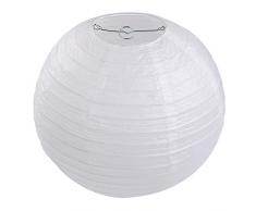 Lampion Papier Blanc - Lot de 10 pièces, LIHAO 12"(30cm) Lanterne Papier Boule pour Décoration de Mariage, Maison, Fête etc.