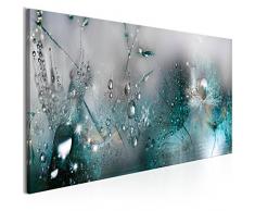 murando Impression sur Toile intissee 135x45 cm 1 Piece Tableau Tableaux Decoration Murale Photo Image Artistique Photographie Graphique Fleurs Nature Gris Bleu Pissenlit b-C-0169-b-d