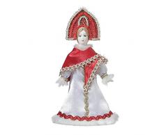 Poupée en Porcelaine Faite à la Main dans Un Costume Folklorique Traditionnel Russe 19 cm 06-18