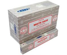 Encens Satya - White Sage - 12 boîtes de 15 g -