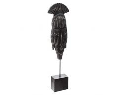 Atmosphera Créateur dintérieur - Statuette Déco BoisMasque Africain 40cm Noir