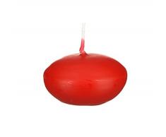 Wiedemann Bougies flottantes, cire, rouge, 2,5 x 4 cm