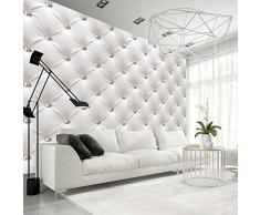 murando – Papier peint intissé – 400x280 cm – Trompe l oeil - Tableaux muraux – Déco – XXL– blanc moderne f-B-0039-a-a