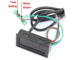 DEOK 0,56" DC 12V MCU Horloge Numérique Voitures Température de Moniteur de Tension Bleu Affichage LED Multimètre
