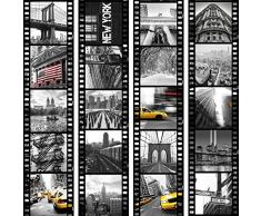 murando Papier Peint Adhésif PURO 10 m sans repetition Mural Décoration Feuille Autocollante Stickers XXL Poster Tableaux Muraux Tapisserie Photo Trompe loeil City Ville New York Film d-C-0001-j-b