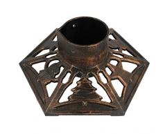 Pied de sapin de noêl Support pied sapin noêl Support arbre de noêl en fonte reservoir deau couleur bronze 5,2 KG!!