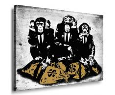 artfactory24 Monkey Graffiti Street Art Graffiti de Banksy Dolk Toile image châssis – Impressions dart, toile Photos, images, Poster mural, peinture, Pop Art Décoration