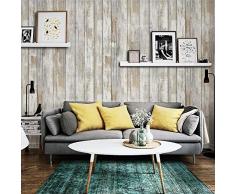 Hode Papier Adhesif pour Meuble Bois 45cmX2m Imperméable Papier Peint Rouleau Decoratif Vinyl Autocollants Cuisine Salle de Bain Étanche Comptoir Mur Table Peel Stick Vinyle Film PVC DIY