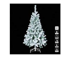 Sapin de Noël artificiel ENNEIGE - FLOQUE - Hauteur 1m80 - 382 Branches - qualité supérieur