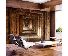 murando – Papier peint intissé – 350x256 – Papier peint – Trompe l oeil - Tableaux muraux – Déco – XXL– Salt mine bois Pologne rustique soutes f-B-0003-a-a