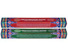 BUDDHAFIGUREN Encens tibétain - Himalayan Herbal - Tibetan Monastry Incense -avec Dorje et un sac dans un ensemble