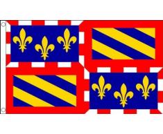 DRAPEAU BOURGOGNE 150x90cm - DRAPEAU BOURGUIGNON - FRANCE 90 x 150 cm - DRAPEAUX - AZ FLAG