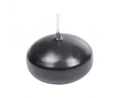 HOMEA 6BGD009NR Lot de 10 Bougies Flottantes Paraffine Noir 8 x 8 x 13,5 cm