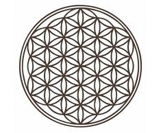 Kiwistar - Sticker mural fleur de vie - Disponible en 6 tailles 60 x 60 cm 80_braun