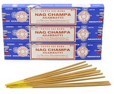 Satya Nag Champa Bâtonnets d'encens 15 g - 3 boites