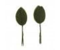 200pcs Feuilles de Rose en Soie Artificielle pour Bouquets de Mariage - Vert Foncé, 10mm