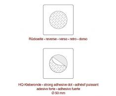 OFFORM Plaque de porte en acier inox brossé, pictogramme "WC Hommes", 85x85 mm No.48135