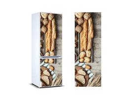 Vinyle adhésif pour les réfrigérateurs autocollants stickers frigo variété de pain de 185x70 cm| Adhésif Résistant et facile dappliquer |Étiquette Adhésive Décorative dune conception élégante|