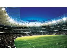 Olimpia Design 323VEXXL Papier peint photo Motif terrain de football, multicolore, 3 x 4,15 x 2,54 m - 4 parties