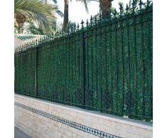 Atout Loisir Haie végétale Artificielle 110 brins 9 m - Hauteur : 1.80 m Vert