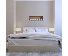 Stickers adhésifs Effet 3D | Stickers muraux Chambre Adulte Bougies - Sticker Mural 3D - Stickers muraux 3D - Decoration Murale Salon/Decoration Maison Adhesif Mural Trompe loeil Chambre | 30x90cm