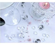 Partydeco Pierres décoratives Diamants Acrylique, 12 mm