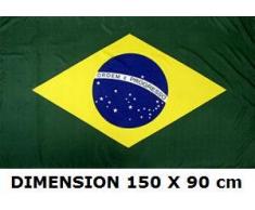 Drapeau Brésil, Taille4: 150*90 cm