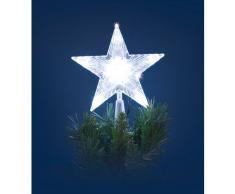 Lotti Importex S.R.L. Cimier lumineux de sapin à 10 LED - Hauteur 18 cm