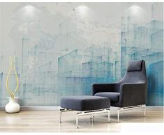 Lliuuroc 3D Papier Peint Intissé Tableau Artistique Contemporain Image Déco DArt Murale Papier Peint Photo Murale Décoration Murale-Ville Géométrique Abstraite-157.5X110.2 Pouces