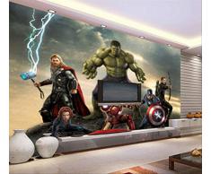 Papier Peint 3d Les Avengers Photo Papier Peint Film Murale Marvel Heroes Garçons Enfants Filles Chambre Décor Chambre Cool Décoration De La Maison