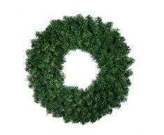 Tinksky Couronnes de Noël Couronne de pin de Porte Guirlande Décorations de Noël