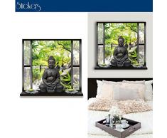 Stickers trompe l'oeil Bouddha