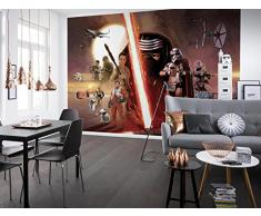 Komar Collage Papier Peint Vinyle Star Wars EP7 Le Réveil de la Force - Multicolore, 8 pièces