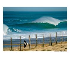LINE UP SURF PICTURES Poster de Surf Walk Towards Perfection - Affiche 70 cm * 50 cm