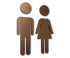 Autocollant toilettes - affichage obligatoire plaque de porte privée affiche - pictogramme décoration maison décoration murale autocollants -intérieur extérieur - WC Bathroom sign