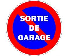 Akachafactory Autocollant Sticker Portail Parking Sortie Garage stationnement Interdit Panneau