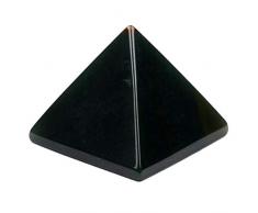 juanxian Naturelle Pendentif Agate Indienne Pierre Semi-précieuses Statuette Pyramide Cristal W3631