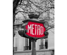 PHOTOGRAPHY LANDMARK COMPOSITION RETRO METRO SIGN PARIS FRANCE ART POSTER AFFICHE PRINT BMP10840