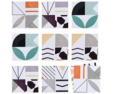 Demine Stickers Carrelage, Autocollant en tuile pour Salle de Bain et Cuisine - 15x15 cm Autocollants Tile Decals - Adhesive Tile pour Les Carreaux de Murs, Décor