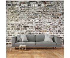 murando – Papier peint intissé 350x256 cm – Papier peint – Trompe l oeil – Tableaux muraux déco XXL – Brique f-A-0411-a-b