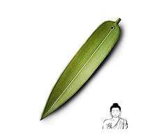 porte encens ceramique porte encens baton brule parfum bâtons dencens support encens Forme de feuille de bambou (Vert)1 pcs