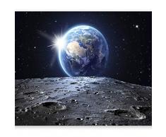 murando Papier peint intissé 400x280 cm Décoration Murale XXL Poster Tableaux Muraux Tapisserie Photo Trompe loeil Cosmos Lune terre f-A-0274-a-a